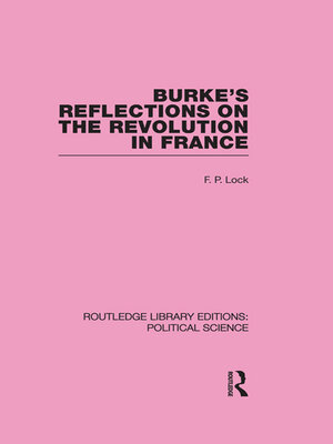 cover image of Burke's Reflections on the Revolution in France